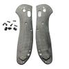Echeson 1 Pair Micarta Scales with 3 Sets Screws Fits for Griptilian 551, Custom Handle Patch DIY Replacement Accessory(Black) view 1