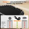 ANCHEER 50" Foldable Fitness Trampoline for Adults & Kids, 550 lbs Capacity Bungee Rebounder with Adjustable Handle, Quiet Cardio Workout Equipment for Home Gym, Low Impact Training Indoor/Outdoor Use view 3