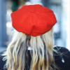 Women Beret Newsboy Hat, Fall Baker Boy Hat Women, 8 Panels Beret, Winter Paper Boy Cabbie Newspaper Boy Hat Red view 4