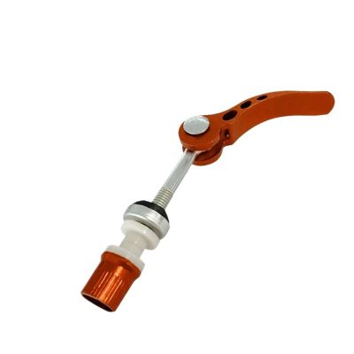 1pcs Bicycle Quick Release Screw Bike Seat Post Clamp Skewer Bolt M6 65mm Cycling Parts Tool Mountain Bike Parts(Orange)