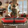 ANCHEER Trampoline for Kids, Toddler Trampoline Indoor Sports and Outdoor Games 56" Kids Rebounder 220LBS Capacity with Adjustable Safety Handrail Foldable Jumper for Boys and Girls (Lunar new Year) view 3