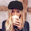 Women Beret Newsboy Hat, Fall Baker Boy Hat Women, 8 Panels Beret, Winter Paper Boy Cabbie Newspaper Boy Hat Black view 2