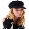 Women Beret Newsboy Hat, Fall Baker Boy Hat Women, 8 Panels Beret, Winter Paper Boy Cabbie Newspaper Boy Hat Black view 4