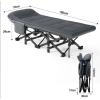Foldable Camping Cot with Soft Breathable Mattress, Portable Folding Outdoor Bed with Carry Bag for Adults No Assembly, for Home, Office & Outdoor Use view 2