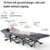 Foldable Camping Cot with Soft Breathable Mattress, Portable Folding Outdoor Bed with Carry Bag for Adults No Assembly, for Home, Office & Outdoor Use view 4