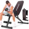 OPPSDECOR Weight Bench for Home Gym, 660LBS Capacity Full Body Workout Bench, 30in Extended Backrest for Bench Press, 8 Adjustable Incline Flat Decline Strength Training Bench, Fast Fold to Save Space (Black) view 1