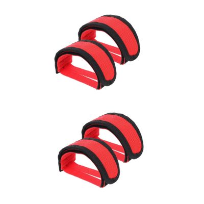 HANABASS 2pairs Bike Pedal Straps Boys and Girls Pedal Foot Holders Adjustable for Toddlers Bikes
