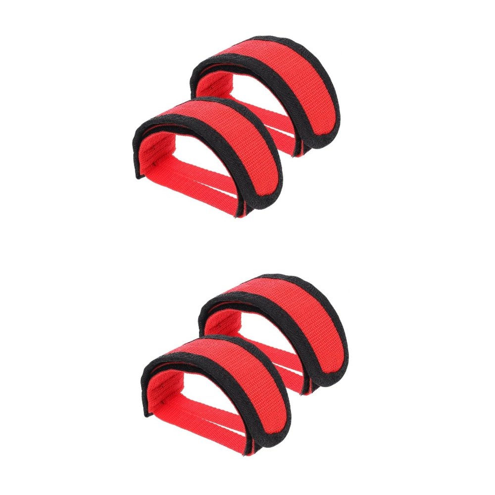 HANABASS 2pairs Bike Pedal Straps Boys and Girls Pedal Foot Holders Adjustable for Toddlers Bikes