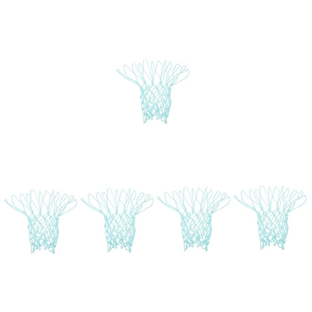 BESPORTBLE 5pcs Luminous Basketball Net Replacement Material Water-Resistant Design for Outdoor Use Easy Installation Basketball Hoop Accessory