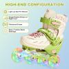 Adjustable Inline Skates with Knee Pads Wrist Guards Protective Gear Set for Boys Girls Ages 4-12 with Full Light Up Wheels, Roller Skates Blades Skates for Youth Kids Indoor & Outdoor Beginners view 4