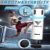 ASBRAVO Punching Bag for Adults, 4ft PU Heavy Boxing Bag Set 12OZ Gloves for MMA Muay Thai Kickboxing Training Home Gym, Martial Art (Unfilled)-White view 4