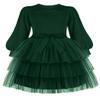 Arshiner Girls Fall Dress Toddler Christmas Tutu Winter Long Sleeve Clothes Green Size 6 view 1