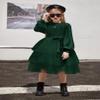Arshiner Girls Fall Dress Toddler Christmas Tutu Winter Long Sleeve Clothes Green Size 6 view 2