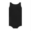 Landofgenie Mens Onesie Tank Top for Men One Piece Bodysuit Sleeveless Undershirts Jumpsuit Snap Button Crotch Black 3XL view 2