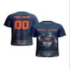 Custom Football T-Shirt for Men Women Youth Personalized Team Name & Number Sports Fan Apparel Team Color Shirts Gift view 1