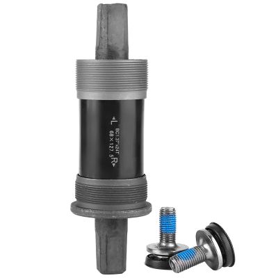 equlup 5 Size Square Taper Bottom Bracket, Bike Bottom Bracket Square Hole Crank Axis 68x118/120/122.5/124.5/127.5mm Sealed Bearings Bike Parts for Square Tapered Spindle Crank (68X127.5L)