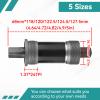 equlup 5 Size Square Taper Bottom Bracket, Bike Bottom Bracket Square Hole Crank Axis 68x118/120/122.5/124.5/127.5mm Sealed Bearings Bike Parts for Square Tapered Spindle Crank (68X127.5L) view 2