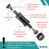 equlup 5 Size Square Taper Bottom Bracket, Bike Bottom Bracket Square Hole Crank Axis 68x118/120/122.5/124.5/127.5mm Sealed Bearings Bike Parts for Square Tapered Spindle Crank (68X127.5L) view 4