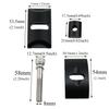yukata Bike Seat Post Clamp Bicycle Seat Tube Clamp Rotate Saddle Clamp Bike Seatpost Clamp Head Bicycle Seatpost Clamp Seat Tube Post Single Rod Head Part 1PCS, Black, TA-008 view 4