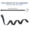 3PCS Mens Tactical Belt, Nylon Belt for Men, Adjustable Golf Belt with Plastic Buckle, Fast Pass Through the Airport Security, Black Belt Suitable for Anywhere(47inch) view 2