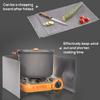 XJKLBYQ Outdoors Stove Windshield Camping Cooking Windscreen Folding Camping Cooker Stove Wind Screen, stove wind screen, standard, sliver view 3