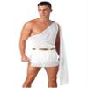 Fldy Mens Mr Toga Cosplay Costumes One Shoulder Shorts Jumpsuit with Slit Skirt Bodysuit Halloween White Large view 1