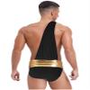 Fldy Mens Ancient Greek Roman Cosplay Costumes One Shoulder Toga Bodysuit for Cupid Halloween Black Large view 2