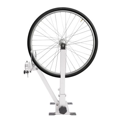 CRYBY Wheel Truing Stand, Bike Wheel Rim Truing Stand Foldable Tire Wheel Maintenance Holder with Gauge & 2 Base Installation Strips, Bicycle Wheel Alignment Repair Calibration Tool Accessory