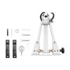 CRYBY Wheel Truing Stand, Bike Wheel Rim Truing Stand Foldable Tire Wheel Maintenance Holder with Gauge & 2 Base Installation Strips, Bicycle Wheel Alignment Repair Calibration Tool Accessory view 3