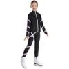 Loyan Girls 2Pcs Tracksuit Yoga Workout Figure Skating Jacket with Practice Leggings Gym Training Suit Light Purple 10 Years view 2