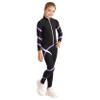 Loyan Girls 2Pcs Tracksuit Yoga Workout Figure Skating Jacket with Practice Leggings Gym Training Suit Light Purple 10 Years view 3