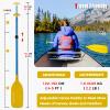 WONITAGO Adjustable Canoe Paddle, Collapsible Boat Paddle, 4-5 FT view 2