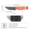 SDOKEDC Knives DC53 Steel Tactical Fixed Blade Knife G10 Handle with kydex sheath for Men EDC Camping Survival Hunting Outdoor (Black Orange) view 2