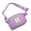 Gitus Birthday Gifts for 8 9 10 11 12 13 Year Old Girls Personalized Fanny Pack Crossbody Bags with Initial Letter Patch Belt Bag for Teen Girls Cute Trendy Stuff Travel Essentials (Lavender-H) view 1