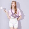 Gitus Birthday Gifts for 8 9 10 11 12 13 Year Old Girls Personalized Fanny Pack Crossbody Bags with Initial Letter Patch Belt Bag for Teen Girls Cute Trendy Stuff Travel Essentials (Lavender-H) view 2