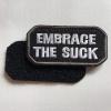 NOIAFZY 8Pcs Embrace The Suck Embroidered Badge Emblem Patch Badge Hook and Loop Patches view 3