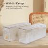 Acrylic Jewelry Organizer With 20 Portable Anti Tarnish Jewelry Bags, Jewelry Organizers And Storage, Clear Jewelry Organizer Holder, for Earrings/Rings/Necklaces Gift for Women Girls (2 Set) view 2