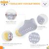 Aroveea Baby Toddler Socks Grip Non Slip Boys Girls Cotton 12 Pack for 3-5T Kids Ankle Cute Socks 6M-7Years view 3