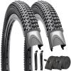 SIMEIQI Pair of Bike Tires and Tubes for Kids 14"x2.125" Compatible with 14"x1.95"/2.125" Replacement Bike Tires for Pavement Trail Hybrid Bicycles view 1
