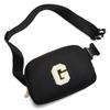 Gitus Birthday Gifts for 8 9 10 11 12 13 Year Old Girls Personalized Fanny Pack Crossbody Bags with Initial Letter Patch Belt Bag for Teen Girls Cute Trendy Stuff Travel Essentials (Black-G) view 1