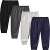 JARMAKO Toddler Boys Cotton Pants, 4-Pack Sweatpants, Basic Colors, 3T view 1