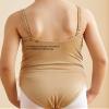 Avrigirl Girls Flesh Color Dance Leotards Nude Seamless Ballet Undergarment for Gymnastics, Recitals, Performance with Clear Adjustable Straps view 3