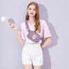 Gitus Birthday Gifts for 8 9 10 11 12 13 Year Old Girls Personalized Fanny Pack Crossbody Bags with Initial Letter Patch Belt Bag for Teen Girls Cute Trendy Stuff Travel Essentials (Lavender-G) view 2