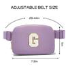 Gitus Birthday Gifts for 8 9 10 11 12 13 Year Old Girls Personalized Fanny Pack Crossbody Bags with Initial Letter Patch Belt Bag for Teen Girls Cute Trendy Stuff Travel Essentials (Lavender-G) view 3