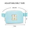 Gitus Birthday Gifts for 8 9 10 11 12 13 Year Old Girls Personalized Fanny Pack Crossbody Bags with Initial Letter Patch Belt Bag for Teen Girls Cute Trendy Stuff Travel Essentials (Icingblue-H) view 3