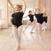 Avrigirl Lined Turtleneck Lace Black Girls Dance Leotards for Ballet, Gymnastics, Skating, Yoga view 2