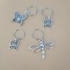 NineFit Basics 8pcs Dragonfly and Butterfly Charm Hair Jewelry for Man Women Braids, Cute Pendant Dreadlocks Decorations Rings Clip, Creative Hair Accessories, Antique silver view 3