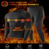 EoBeKee Mens Thermal Underwear Set - Fleece Lined Long Johns Thermals Top and Bottom Base Layer for Cold Weather Winter Ski Black view 4