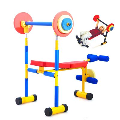 YFJBDKS Kids Stationary Bike For Indoor Riding, Quiet Kids Spinning Bike, Workout Bike for Kids, Children's Spin Bike for Home, Suitable for Home, Classroom, Gym,Weight bench