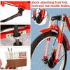 GRDDBZA Adult Tricycle - 3 Wheel Bikes for Adults Shopping 20" 1 Speed 3-Wheel Adult Tricycle Trike with Child Carrier Back Seat Double Chain Shock-Absorbing Front Fork view 2